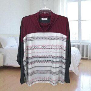 3X Long Sleeve Turtleneck Top, Haptics